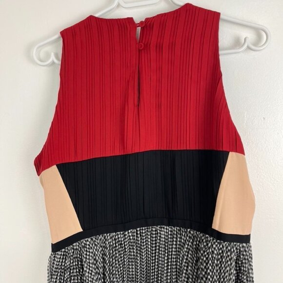 Greylin Anthropologie Margot Colour Block Pleated A-line Dress - Picture 9 of 10